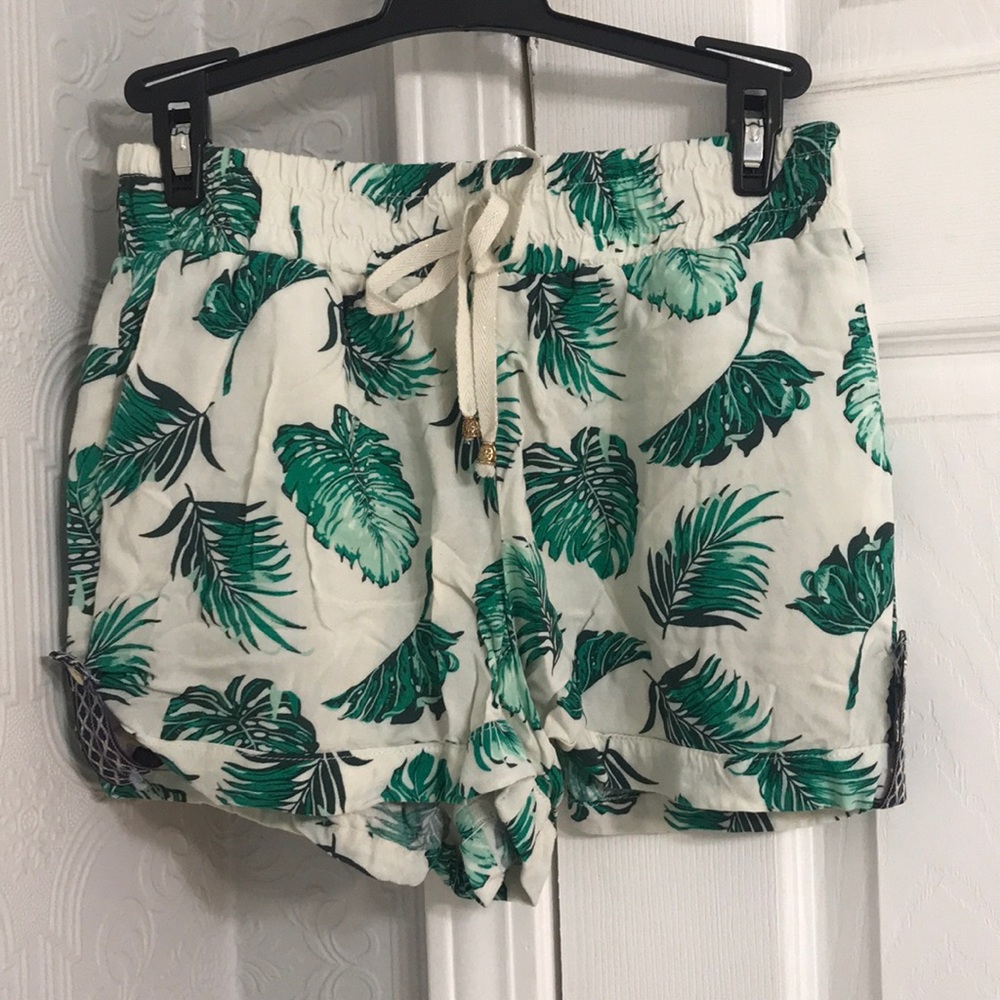 Palm Leaf Soft Shorts Francesca’s